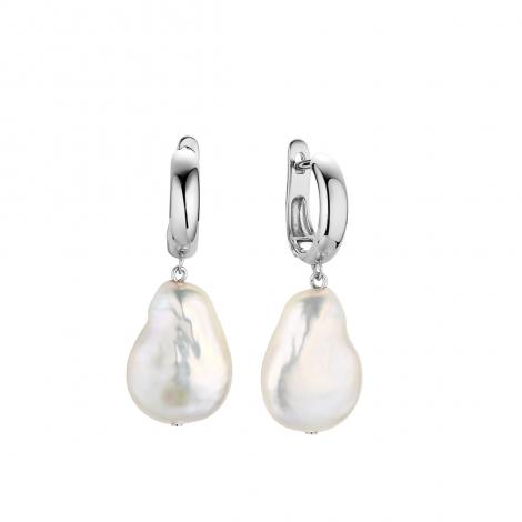 Серьги, вставка: жемчуг "барокко" (культ.), арт.:0220955727a, SilverWings, рис. 1