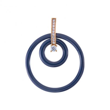 Подвеска, вставка: керамика, куб.цирконий, арт.:0320911001pgp-c, SilverWings, рис. 1