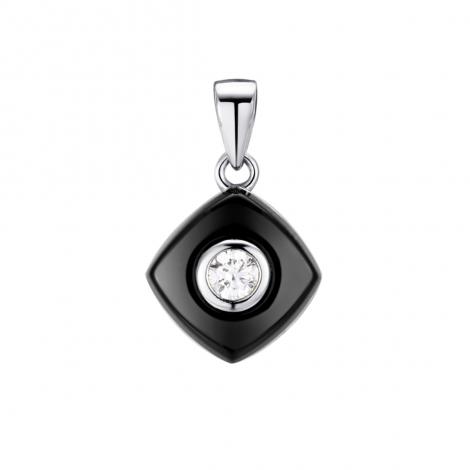 Подвеска, вставка: керамика, куб.цирконий, арт.:0320912255ab, SilverWings, рис. 1