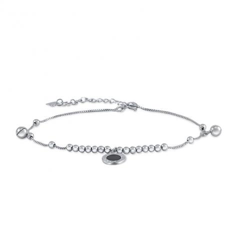 Браслет на ногу, вставка: керамика, нанокристалл, арт.:041131450b, SilverWings, рис. 1