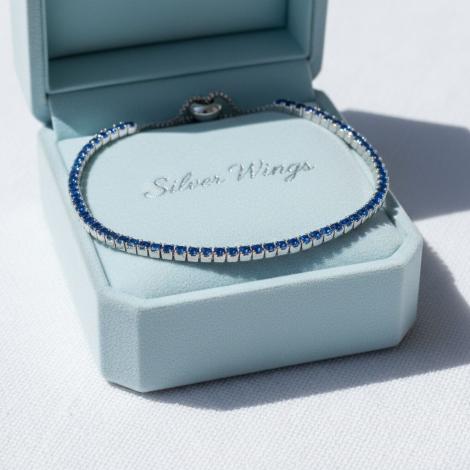 Браслет, вставка: куб.цирконий, арт.:0414524707c, SilverWings, рис. 2