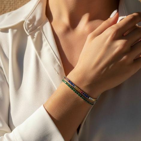 Браслет, вставка: куб.цирконий, арт.:0414524707mix, SilverWings, рис. 3