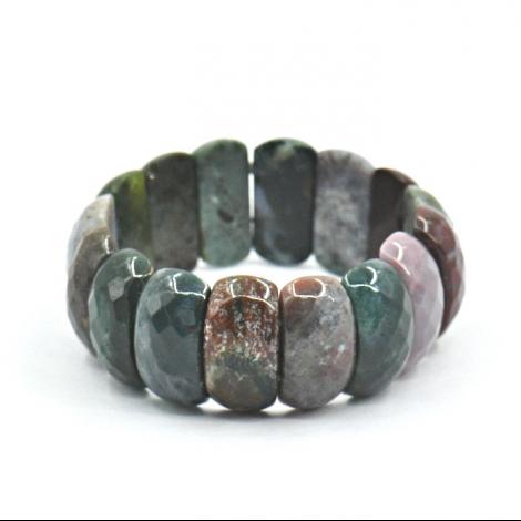 Браслет, вставка: индийский агат, арт.:042121180mix, SilverWings, рис. 1