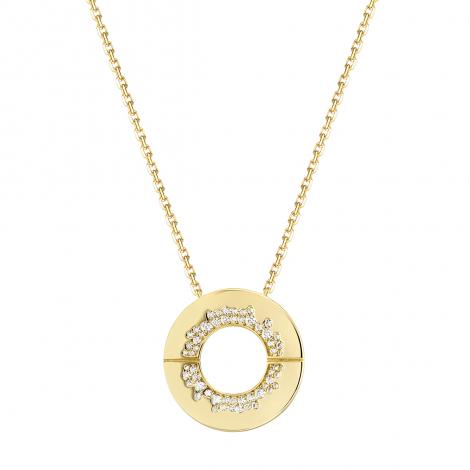 Колье, вставка: куб.цирконий, арт.:0520913090gp, SilverWings, рис. 1