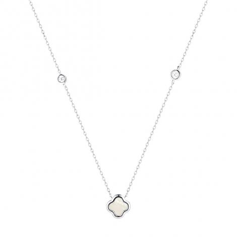 Колье, вставка: перламутр, куб.цирконий, арт.:0520913267a, SilverWings, рис. 1