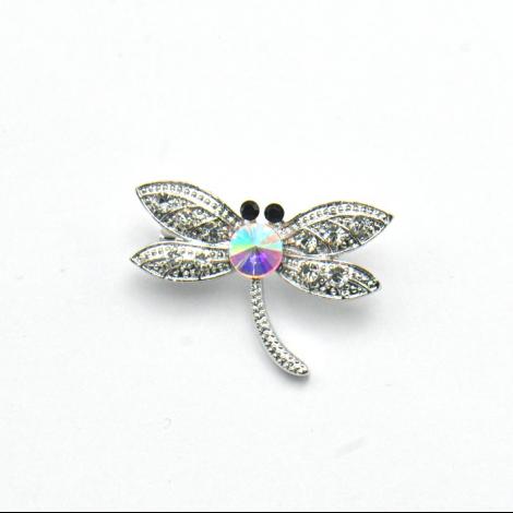 Брошь, вставка: куб.цирконий, кристалл "swarovski", арт.:082291187a, SilverWings, рис. 1