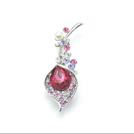 Брошь, вставка: куб.цирконий, арт.:082401422o, SilverWings, рис. 1