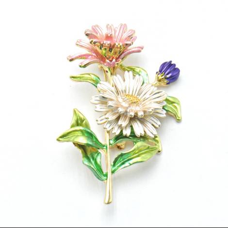 Брошь, вставка: эмаль, арт.:082401424gp-o, SilverWings, рис. 1