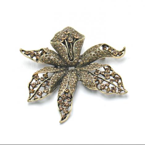 Брошь, вставка: кристалл "swarovski", арт.:082401428o, SilverWings, рис. 1