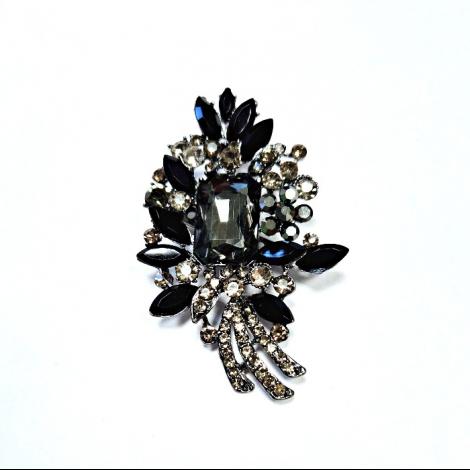 Брошь, вставка: куб.цирконий, арт.:082411112b, SilverWings, рис. 1