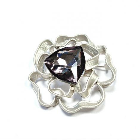 Брошь, вставка: куб.цирконий, арт.:082411117b-m, SilverWings, рис. 1