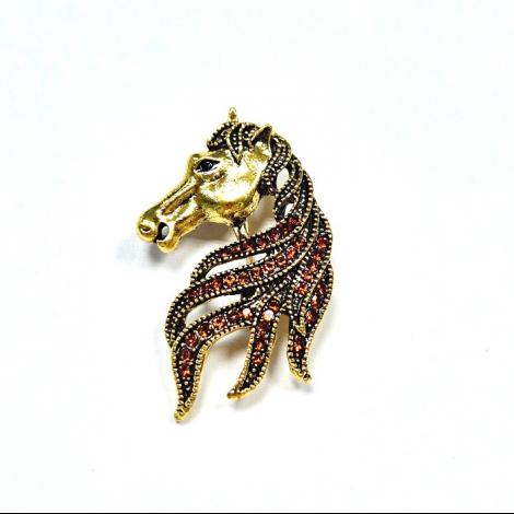 Брошь, вставка: кристалл "swarovski", арт.:082411126gp-v, SilverWings, рис. 1