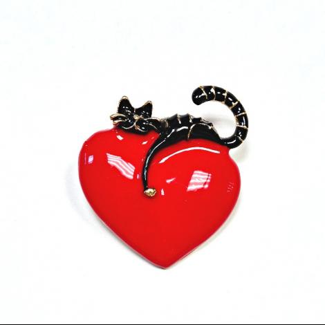 Брошь, вставка: керамика, арт.:082411132gp-d, SilverWings, рис. 1