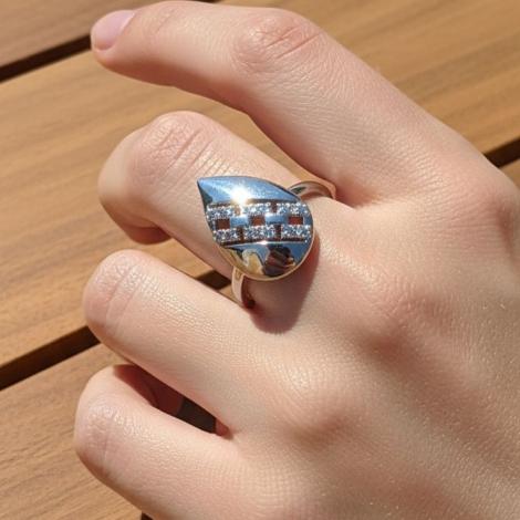 Кольцо, вставка: куб.цирконий, арт.:2112720766a, SilverWings, рис. 2