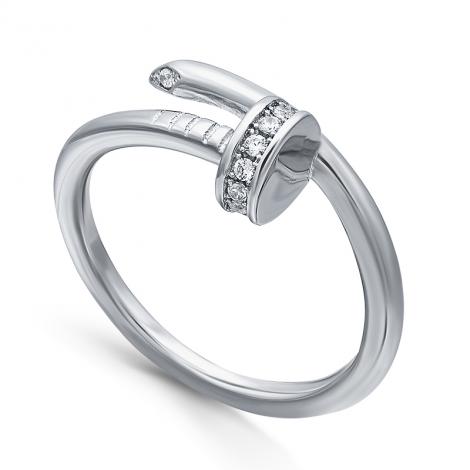 Серебряное кольцо, вставка: куб.цирконий, арт.:21set10026a-113, SilverWings, рис. 1