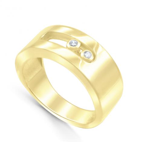 Кольцо, вставка: куб.цирконий, арт.:21set6822-v2gp-113, SilverWings, рис. 1