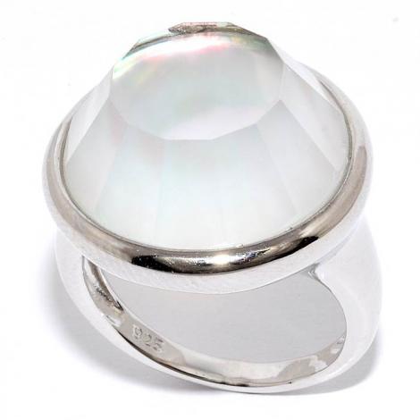 Серебряное кольцо, вставка: перламутр, смола ювелирная, арт.:21sr000941c-1a-96, SilverWings, рис. 1