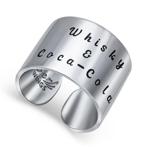 Серебряное кольцо, вставка: эмаль, арт.:21wcc-m-198, SilverWings, рис. 1