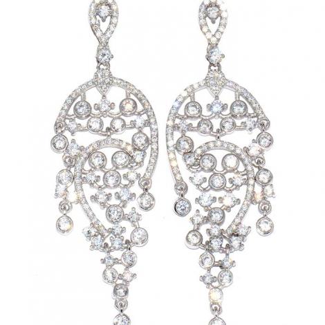 Серьги, вставка: куб.цирконий, арт.:22set6840-113, SilverWings, рис. 1