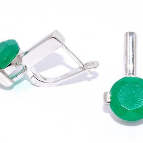 Серьги, вставка: агат, арт.:22veafa01946-19, SilverWings, рис. 1