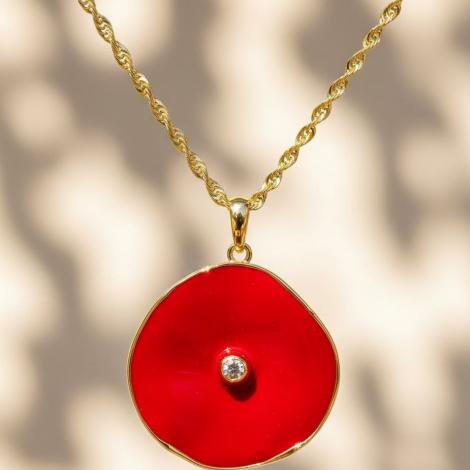 Колье, вставка: керамика, нанокристалл, арт.:25238926620gp-d, SilverWings, рис. 3