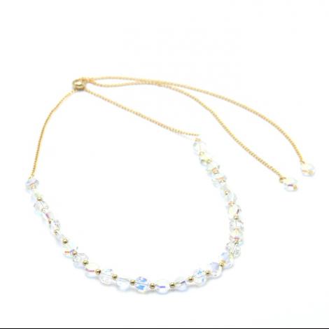 Колье, вставка: кристалл "swarovski", арт.:252401437gp-u, SilverWings, рис. 1